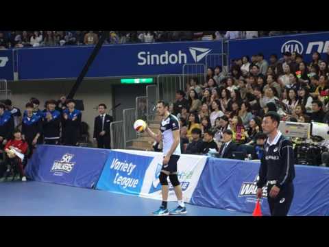 현대캐피탈 스카이워커스 skywalkers  한국전력전 PO 1차전 대니 Danijel Galic 서브 에이스