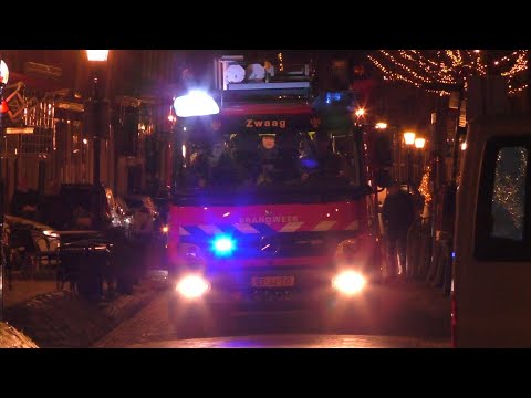Brandweer Hoorn en Zwaag met spoed naar een Woningbrand in het Centrum van Hoorn