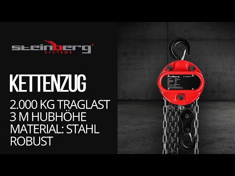 Video - Kettenzug - 2.000 kg - 3 m