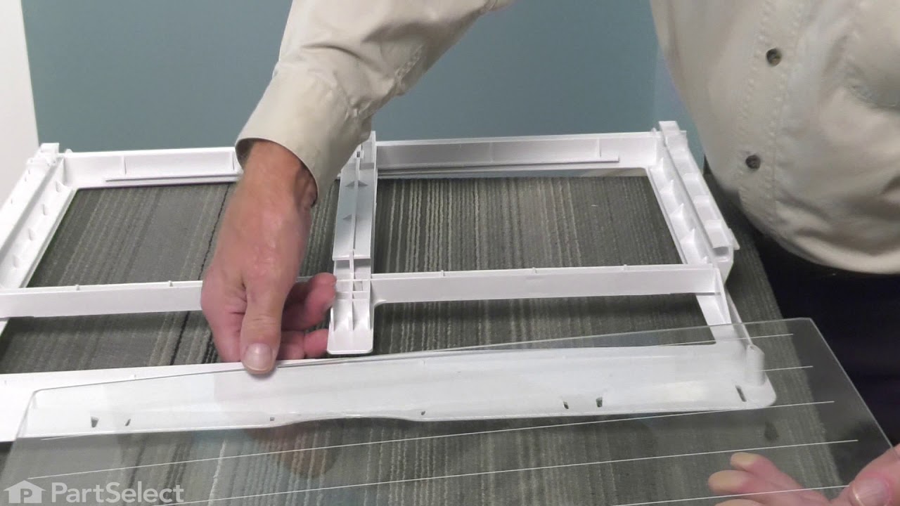 Replacing the Refrigerator Crisper Drawer Cover Frame