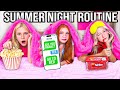 SUMMER NiGHTTiME ROUTINE WiTH 10 KiDS OUT PAST MiDNiGHT