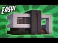 Minecraft How To Build A Small Modern House Tutorial 14