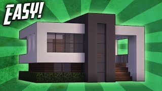 Minecraft: How To Build A Small Modern House Tutor
