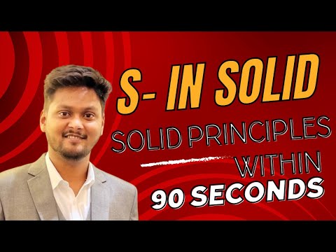 Single Responsibility Solid Principles In 90 Seconds Java