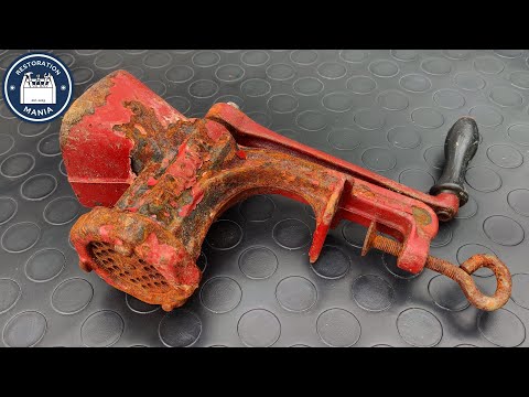 Rusty Meat Grinder Restoration