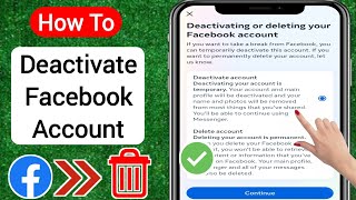 How To Deactivate Facebook Account in iPhone (2023) | Deactivate Facebook Account