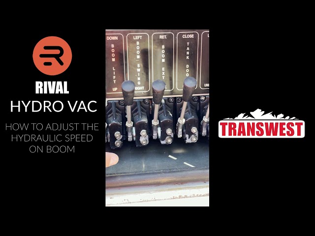 Preview image of Hydrovac Clip - How to Adjust Hydraulic Speed on Boom youtube video