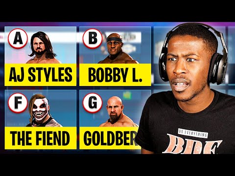 WWE 2K20 But I Can Only Draft 1 Wrestler Per Letter!