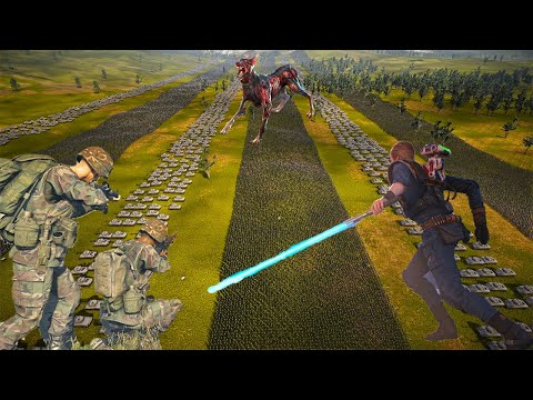SPECIAL FORCES  IS SURROUNDED BY MONSTERS  - ULTIMATE Epic Battle Simulator 2 - UEBS 2