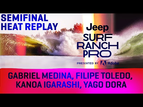 Gabriel Medina, Filipe Toledo, Kanoa Igarashi, Yago Dora Jeep Surf Ranch Pro Semifinal Heat Replay