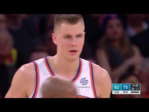 NBA - Kristaps Porzingis Highlights - 28 Points vs Charlotte Hornets - 7th November 17