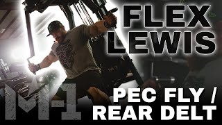 FLEX LEWIS on the Arsenal Strength Pec Fly / Rear Delt