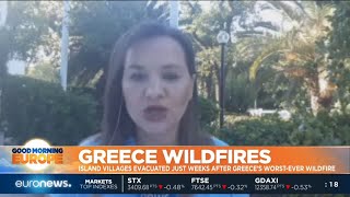#GME | Firefighters have been battling a forest fire on Greece’s second-largest island