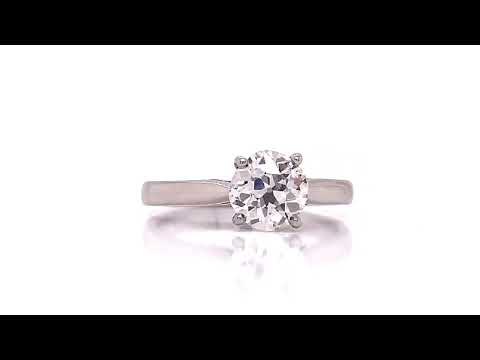 Platinum Old Cut Ring X1481