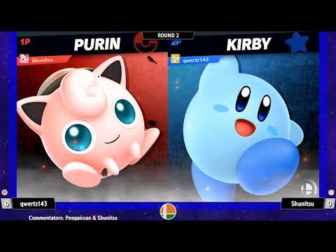 Shunitsu (Jigglypuff) vs qwertz143 (Kirby) - SSB India April 2