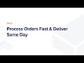 Process Orders Fast & Deliver Same Day in Distribution business! #distributo