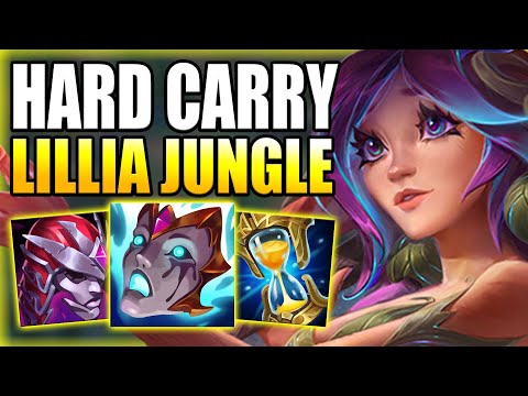 HOW TO PLAY LILLIA JUNGLE & HARD CARRY A DIFFICULT GAME! - Best Build/Runes Guide League of Legends