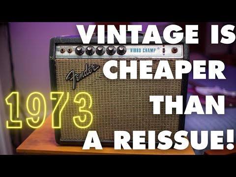Fender Vibro Champ 6-Watt 1x8" Guitar Combo 1973 - Silverface image 10