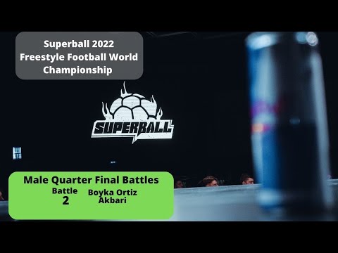 Superball 2022 - Boyka Ortiz VS Akbari - Male Quarter Finals (Freestyle Football World Championship)