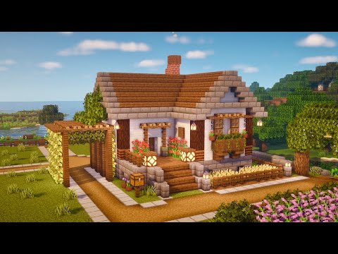 Minecraft | How to Build a small and cute Farmhouse | Tutorial