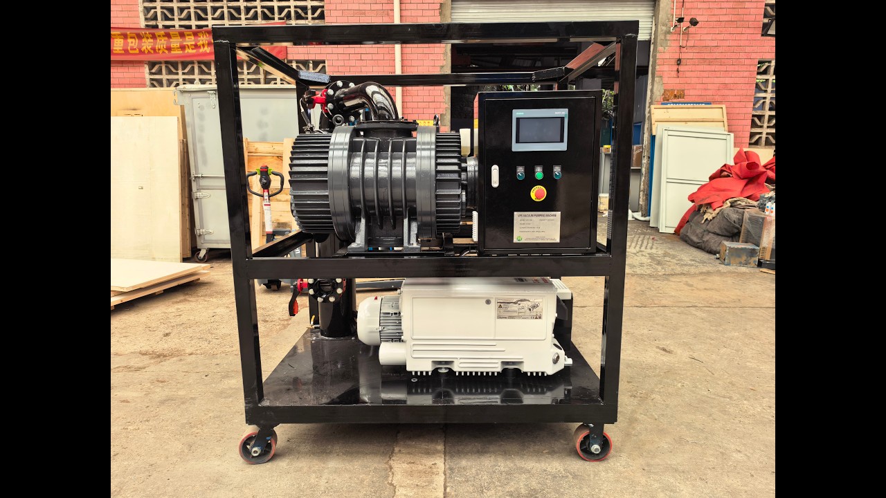 VPS-300 Vacuum Pumping Unit with Inverter, 2000m³/h evacuation capability for USA client