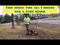 How to Mulch leaves with a push mower. Toro recycler 22” #lawncare #sidehustle #lawncarebusiness