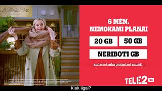Tele2 6 mėn. nemokami planai