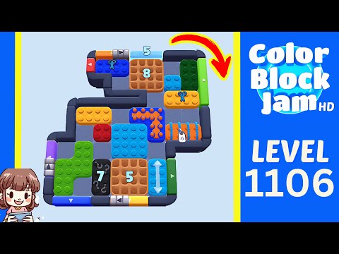 Color Block Jam Level 1106 Solution Walkthrough