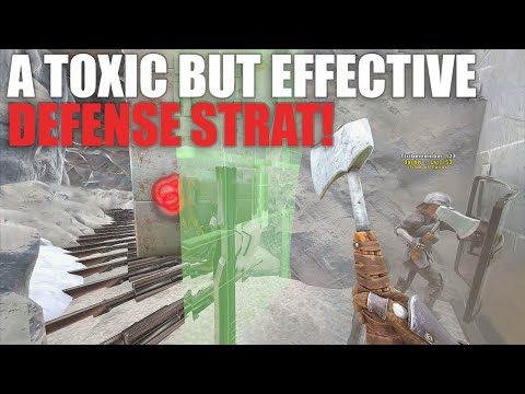 We Defend Ice Cave With A Broken Technique | Ark Official PVP E 95