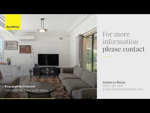 9 Jacqueline Crescent, Greenacre, NSW 2190, 3 phòng ngủ, 1 phòng tắm, House