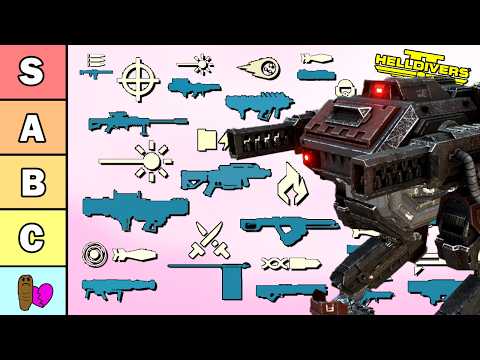 Re-Ranking the BEST and WORST Support Weapon Stratagems vs the Automatons in Helldivers 2