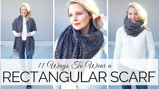 11 Ways To Wear a Rectangular Scarf | BusbeeStyle com