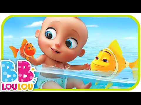 🐟 Les Petits Poissons Dans l'Eau - Comptines à gestes pour les bébés | BB LouLou