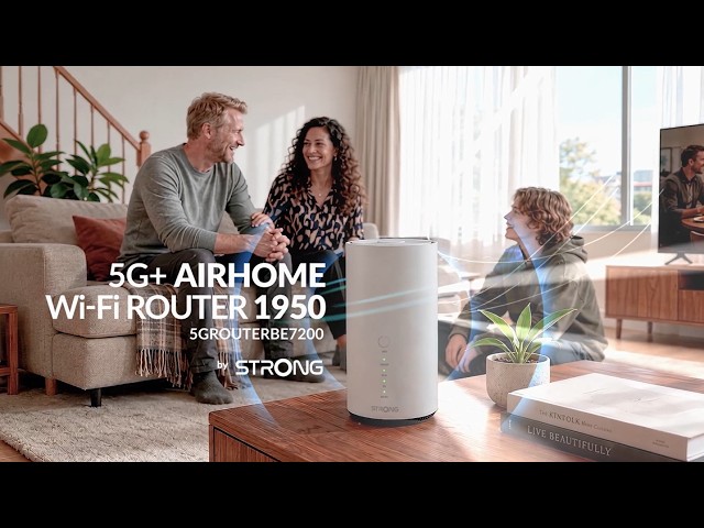 Router Strong BE7200 5G Wi-Fi 7 7,2Gbps NFC Ethernet 2,5Gbps video
