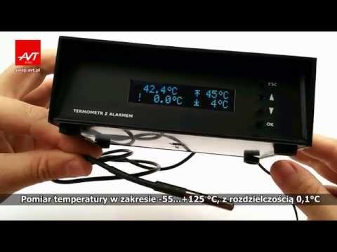 AVT1830 - Sygnalizator temperatury do pieca CO. Termometr z alarmem