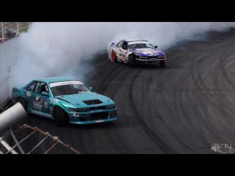 Alex Blanchette Leading Francis Doyon - Formula Drift Canada Round 1 2015