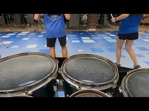 Athens Drive Winter Percussion Quad Cam 2/17/2022 Practice Run