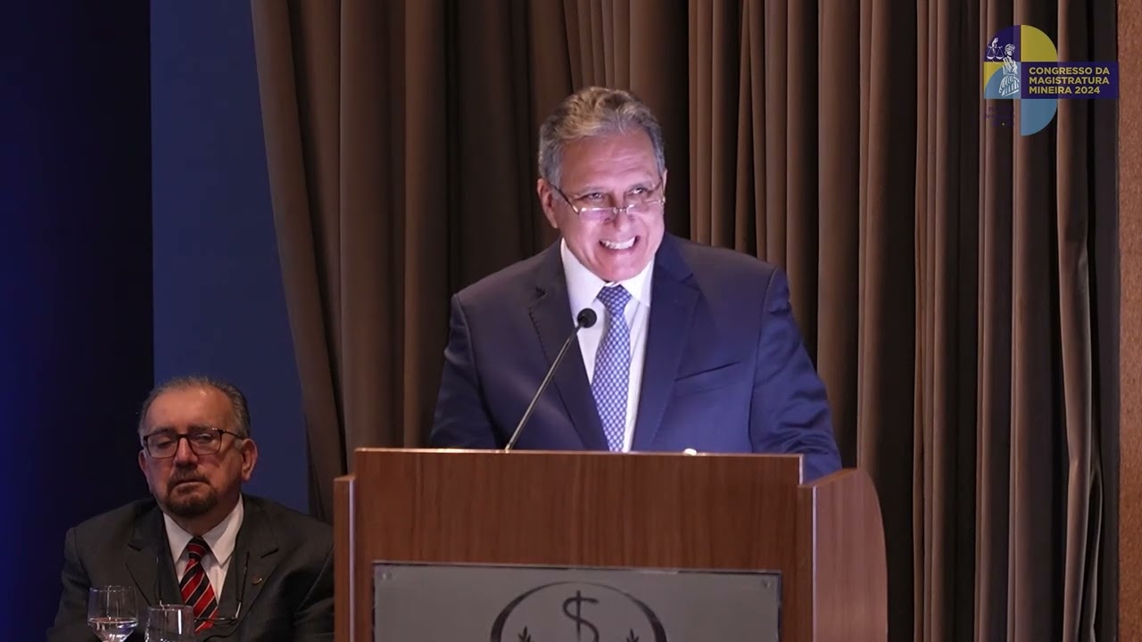 Ministro Afrânio Vilela profere conferência magna no Congresso da Magistratura Mineira 2024