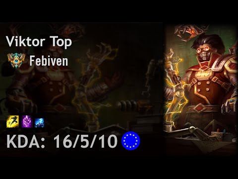 Viktor Top vs Gangplank - Febiven - EUW Challenger Patch 6.18
