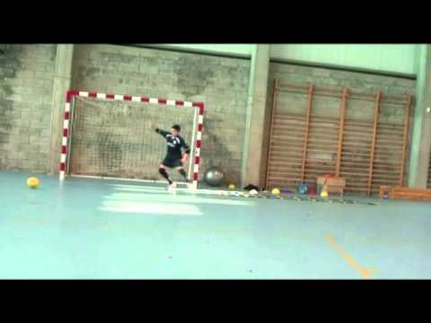 Entrenamiento específico de porteros. Santiago Futsal Infantil