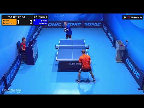 10:45 Serhii Zavinskyi - Serhii Kalenyk 27.08.2023 TT Euro.Cup Ukraine Professional. TABLE 3