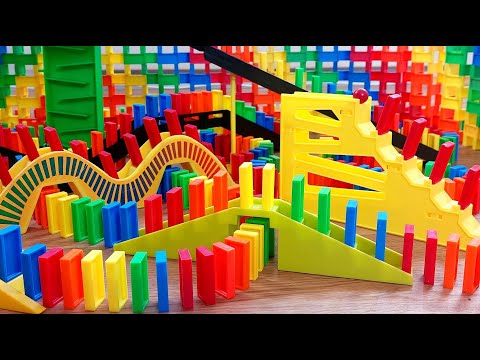 AMAZING Domino Rally Stunts! - Satisfying Domino Screen Link