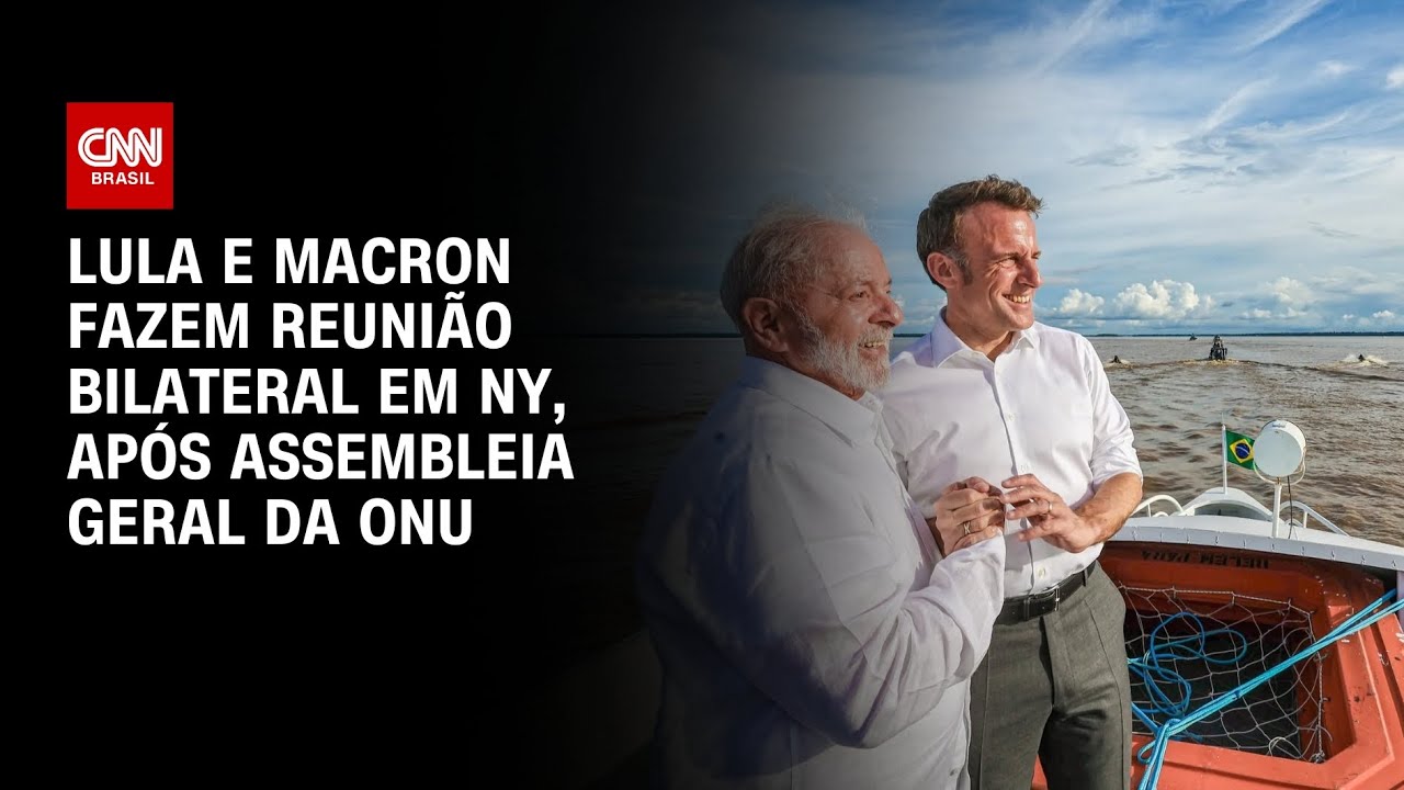 Lula e Macron fazem reunião bilateral em NY, após Assembleia-Geral da ONU | CNN PRIME TIME