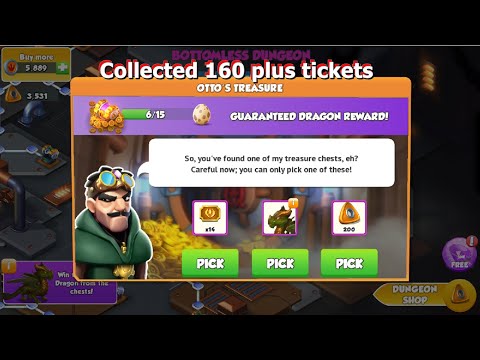How to Collect More Ancient tickets from Dungeon-Dragon Mania legends | Got Warden Dragon | DML