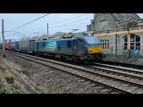 Intermodal Freight Move DRS 88005 4S44 Carnforth 16/02/2023