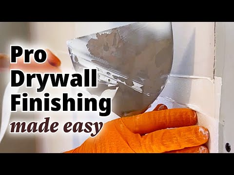 Easy way to tape and mud Drywall Flat Joint like a Pro | Fibafuse | DIY