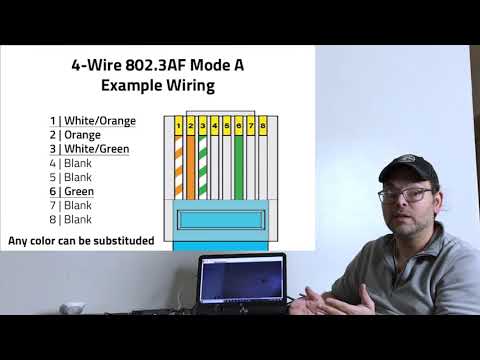 Power Over Ethernet Using 4 Wires (2 Pairs)