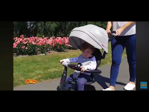 Q play rito folding trike grey - smyths toys