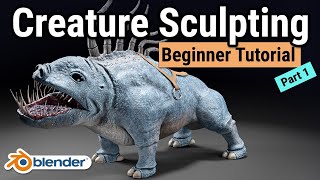 Blender Tutorial for Beginners - Creature Sculpting Part 1