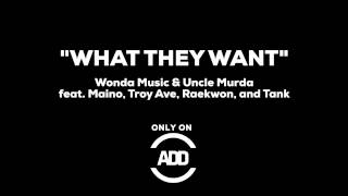"What They Want" - Wonda Music & Uncle Murda feat. Maino, Troy Ave, Raekwon, Tank - ADD EXCLUSIVE!